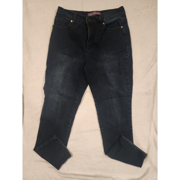 Gloria Vanderbilt Amanda Jeans Dark Wash Straight Leg Womens Size 10 - Picture 1 of 6
